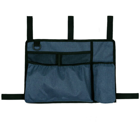 Lntyq Sac de déambulateur pour fauteuil roulant, accoudoir - Sac de rangement mains libres avec porte-gobelet - Résistant à l'eau pour déambulateur - Convient pour personnes âgées, personnes âgées