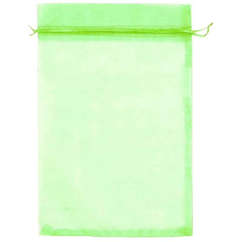Sachet de protection pour raisin, 100 pièces Sachet de protection pour fruits verts Sachet en organza avec cordon de serrage Sachets en filet