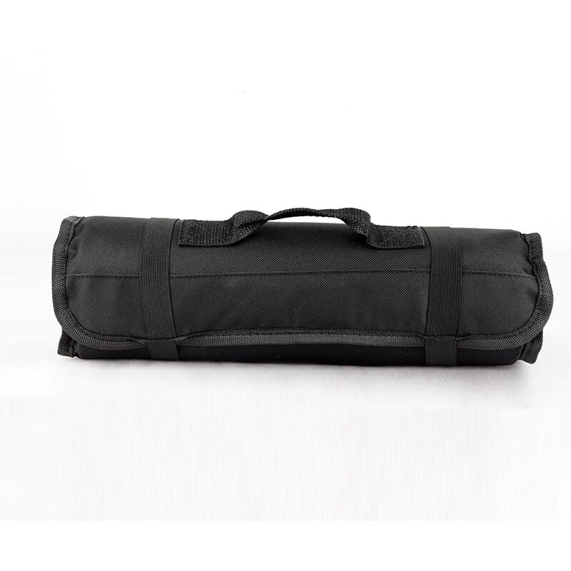Lntyq Sans outils pour clé à molette tournevis, pinces, compartiments à roulettes, organiseurs, pochette enroulable en toile pour homme, petite