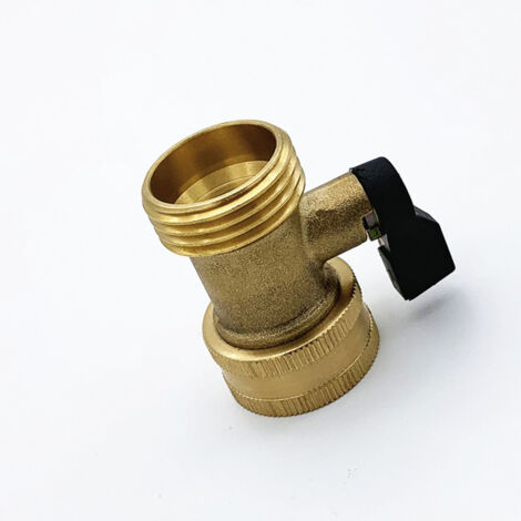 Lntyq Schnellverbinder für Gartenschläuche mit Absperrventil, 3/4-Zoll-Schnellkupplungen mit Kugelhahn, Easy Connect- und Schnellverschlussadapter