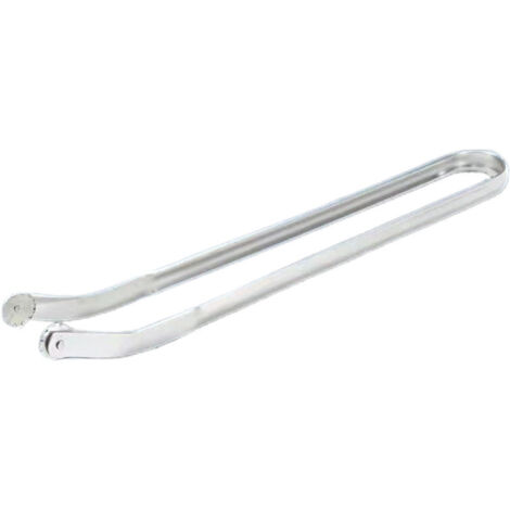 Lntyq Schwenkbare Grillzange für Würstchen, Speck, Steaks, Fleisch und Gemüse, Grillzange (1 Stück) 39,5 cm