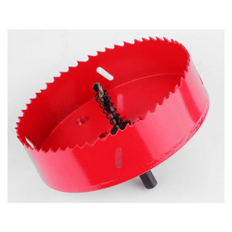 Lntyq - Scie cloche universelle 100mm, fraise cloche hss bi-métal, accessoire professionnel pour l'aluminium, le bois, la fonte, le laiton, le plâtre