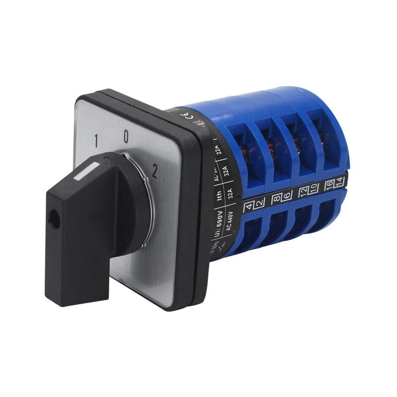 Lntyq Sélecteur de came rotatif universel, interrupteur de changement de vitesse, interrupteur sélecteur de changement LW26-32/4 220 V 32 A 4