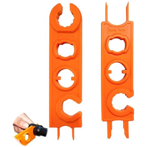 Lntyq Set mit 2 Photovoltaik-Solarpanel-Anschlussschlüsseln – Solarschraubenschlüssel – Solarwerkzeug für Solarpanelkabel – Schnellverschluss – Stecker/Buchse