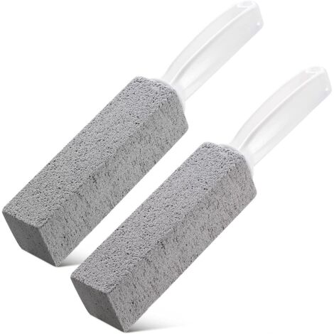 Lntyq Set mit 2 WC-Reinigern mit ergonomischem Griff für die Toilettenschüssel, Bimsstein zur Reinigung von Toiletten und zur Entfernung von Kalkablagerungen für Toiletten, Schwimmbäder und Badezimme