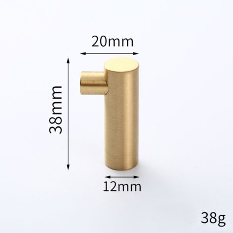 Lntyq Set mit 4 Wandhaken in Form von massivem Goldmessing – für Badezimmer, Küche, Kleideraufbewahrung – widerstandsfähig, dekorativ und zeitgemäß