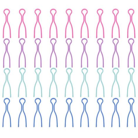 Lntyq Spulenclips, 100 Stück Garnrollenclips, Garnrollenclips, Kunststoff-Spulenhalter-Spulenclips, Spulenhalter-Fadenhalter-Spulenclips