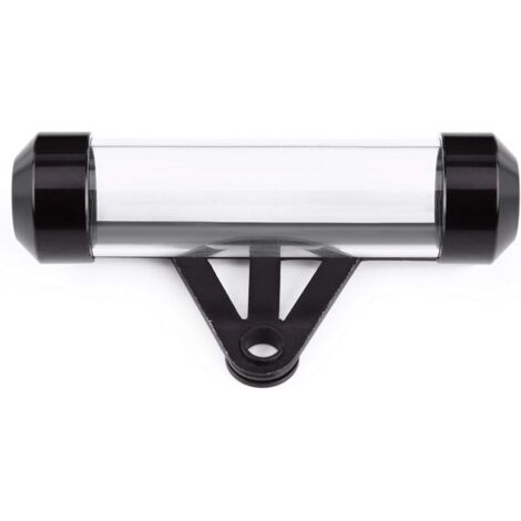 Lntyq Steuerhalter, zylindrischer Motorrad-Aluminiumlegierungs-Allgemeiner wasserdichter Sicherheitsscheiben-Rohrhalterrahmen für die meisten Motorräder 11,5 x 2,6 cm (4,5 x 1,02 Zoll) (Schwarz)