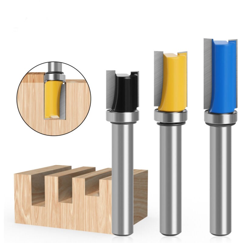 Image of Stücke 8mm Hartmetall Fräser mit Top Lager Fräser Fest Kopie Fräser - Lntyq