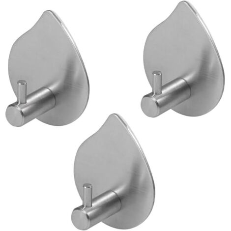 Lntyq Stück Klebehaken, selbstklebende Wandhaken, Edelstahlhaken, rostfrei, wasserdicht, Haken ohne Bohren, für Schlafzimmer, Badezimmer, Küche