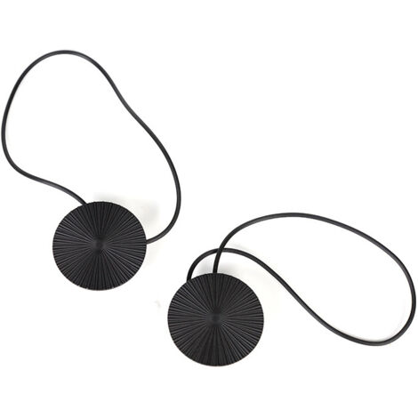 Lntyq Stück magnetische Vorhang-Raffhalter, Vorhang-Schnallenclip aus Metall, dekorative Vorhangseil-Halterungsclips, für die Heimdekoration im Büro, Restaurant, Hotel