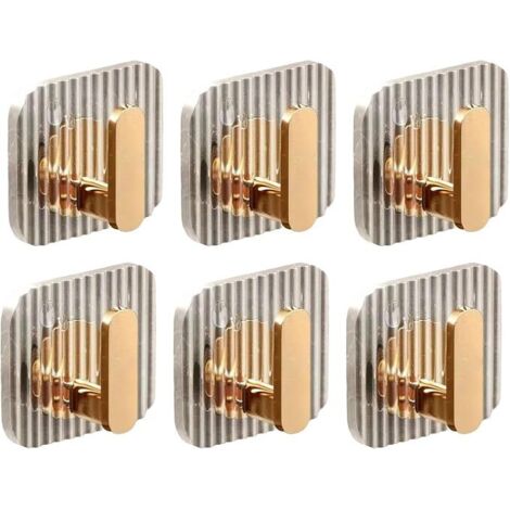 Lntyq Stück quadratische Haken, selbstklebende Haken, Badezimmer-Handtuchhaken, Wandhaken, Multifunktionshaken