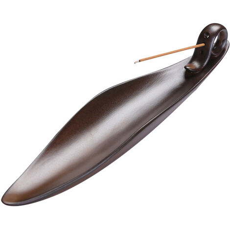 Lntyq Stück Räucherboot, Blatt-Räucherstäbchenhalter, Keramik-Aschenfänger, Räucherstäbchenhalter in Bootsform, für Yoga, Meditation, Möbeldekoration