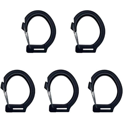 Lntyq Stück Schlüsselbandhaken, kleine Kunststoffhaken für Schlüsselbänder, Schnappclips, Verschlüsse, Schnallenbasis, Schlüsselbandhaken zum Aufhängen, Kunststoffkarabiner, kleine Haken