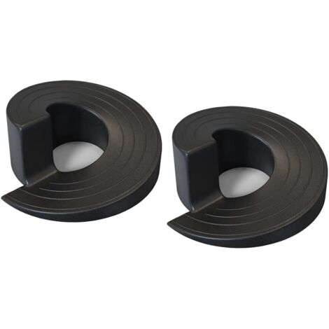 Lntyq Stück Türstopper, schwarze Sicherheits-Türstopper für Türunterkanten auf Beton-, Fliesen-, Teppich-, Linoleum- und Holzböden
