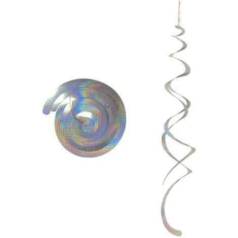 Lntyq Stück Vogelabwehr Reflektierende Windspirale Anti-Taubenvögel Vogelschreckstange Spirale Reflektierende Dekoration für Balkon und Garten Insekten