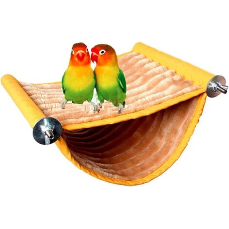 Lntyq Stück Vogelhängematte, Papageien-Hängematte, Vogel-Etagenbett, Kakadu-Nest, für Sittiche, Nymphensittiche, Finken, Hamster, Rennmäuse usw.
