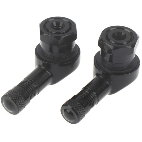 Lntyq stücke 90 Grad Universal Motorrad Reifen Ventil Stem Aluminium Rad Reifen Ventil Vorbauten Kappen (Schwarz)-Cord