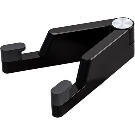 Lntyq Support de Bureau Pliable pour Téléphone et Tablette, Réglable, 10,2-26,7 cm, Noir
