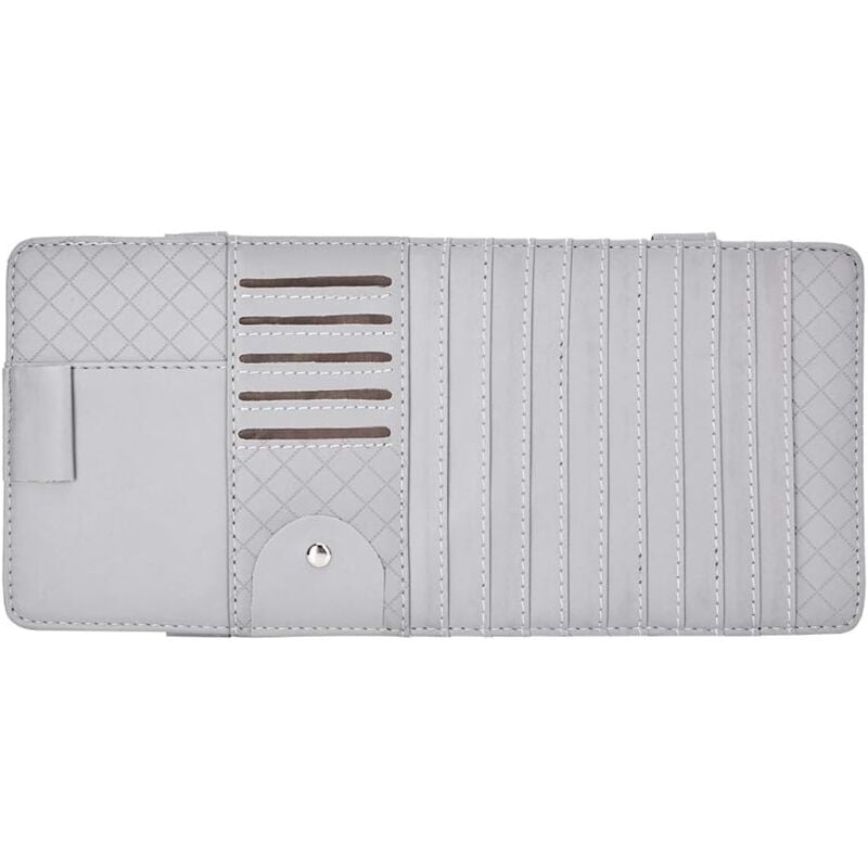 Lntyq - Support de Manche de Pare-, Organisateur de Pare- de Voiture en Cuir pu CD/Lunettes/Support de permis de Conduire Support de Manche de cd de