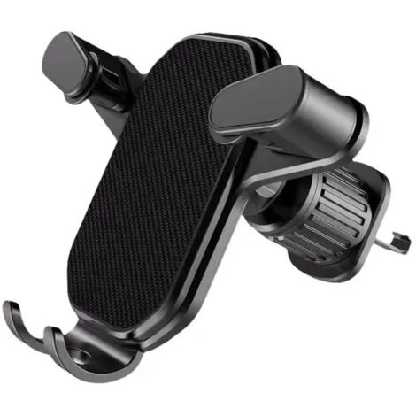 Lntyq Support de téléphone portable pour voiture, super stable, crochet de ventilation amélioré, support de téléphone portable pour voiture, mains libres, universellement adapté à tous les smartphones