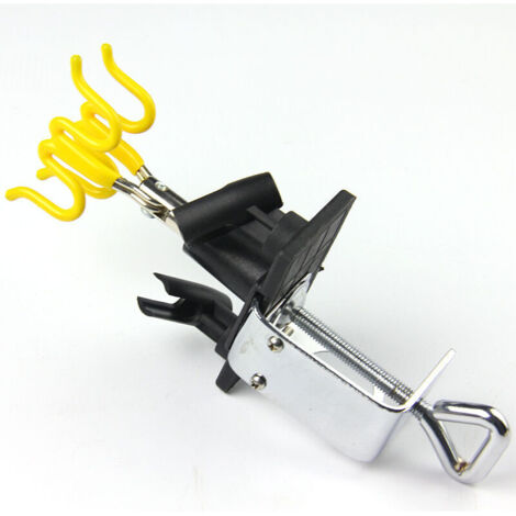Lntyq Support pour aérographe porte aérographe T20 Support de bord de table Pince Tenir 4 pistolets à aérographe