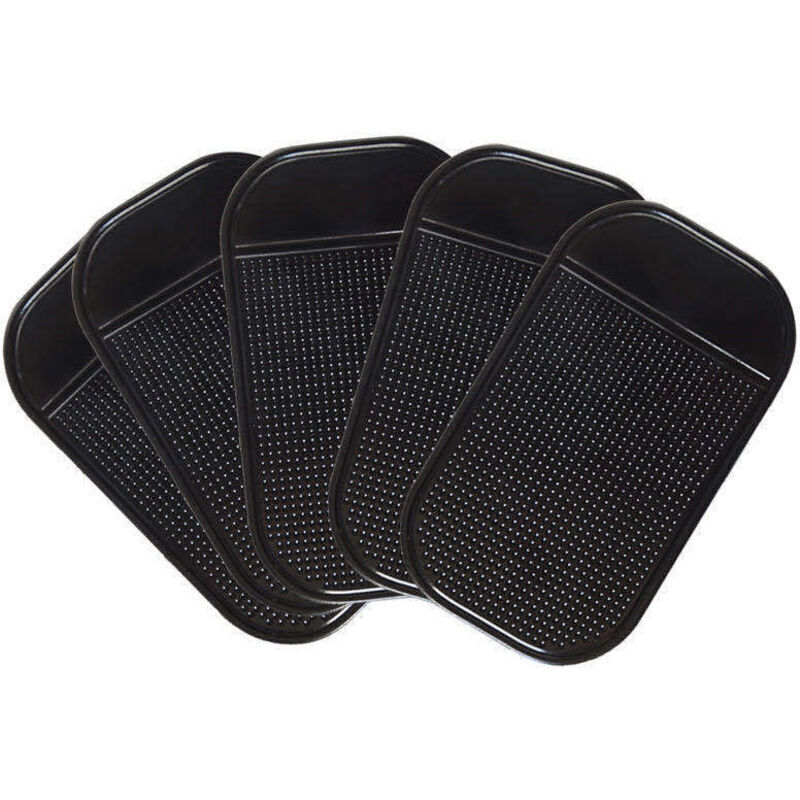 Tapis Collant Anti-Glisse pour Voiture 5 pcs Coussinets Collantes Réutilisables Tapis Antidérapant pour Tableau de Bord Voiture Téléphone Portable