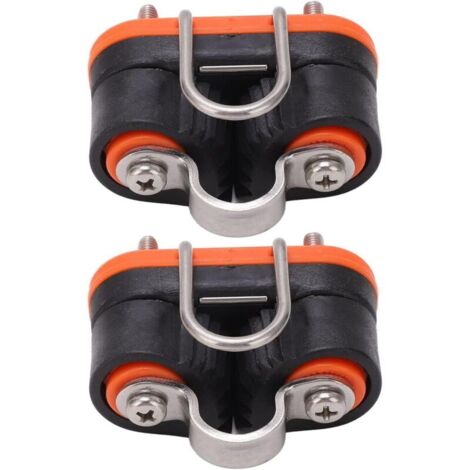 Lntyq Taquet Coinceur pour Voiliers, Conception Robuste Taquet Coinceur à Entrée Rapide avec Anneau de Guidage pour Cordage de 3‑12 Mm
