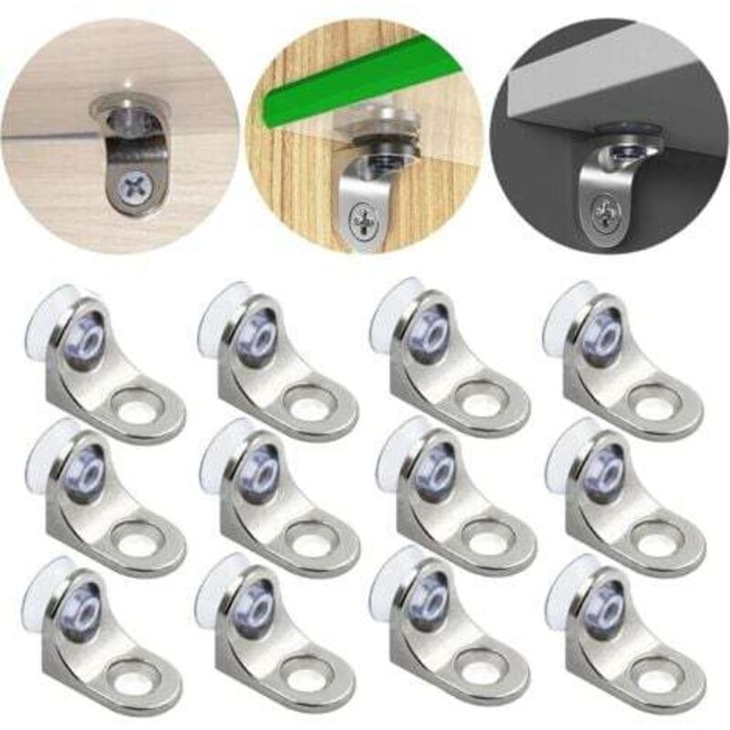 Taquets Taquet éTagèRes Avec Couvercle AntidéRapant Supports, 12 pièces - Lntyq
