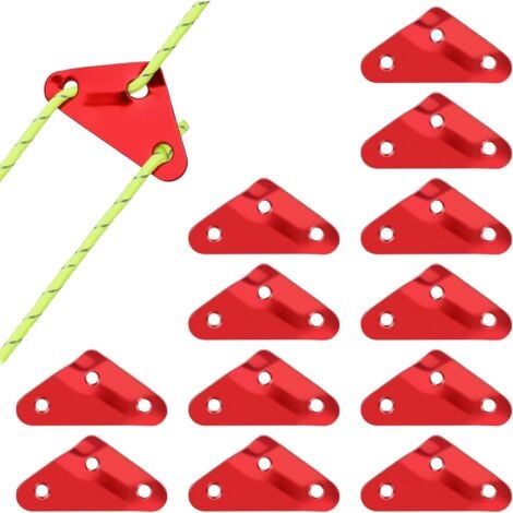 Lot De 10 Piquets De Tente Légers En Aluminium En Forme De U Pour La Plage, Le Camping, La Randonnée, La Randonnée, Rouge