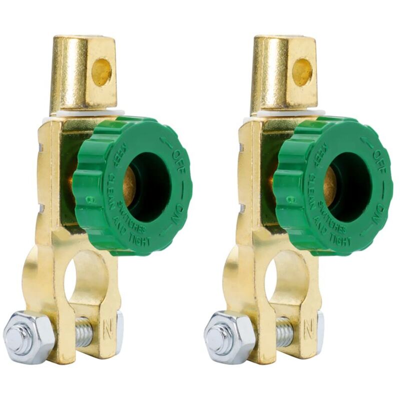 Lntyq terminales de interruptor de batería universales de 12 V y 400 A para desconexión de batería de coche, camión, barco y vehículo.