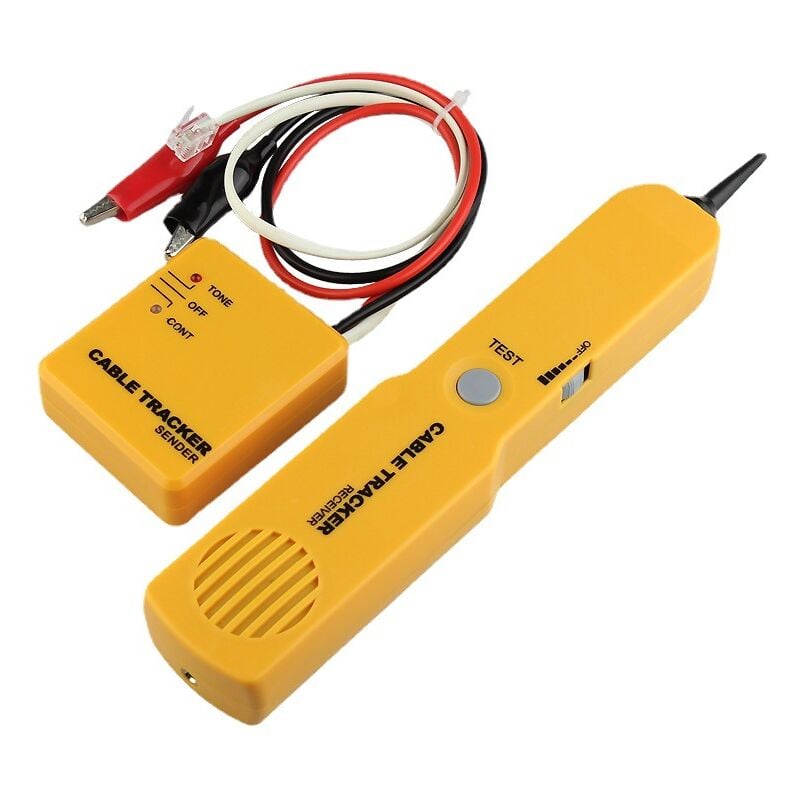 Lntyq - Testeur de Câble Réseau, Detecteur de Câble Électrique Testeur Localisateur de Ligne Wire Finder Tracker Tracing Kit RJ11 pour Câble Réseau