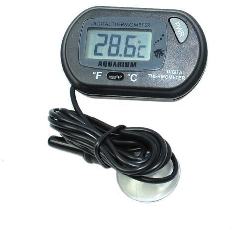Lntyq Thermometer für Aquarientiere, digitales Wasserthermometer, Meerestemperatur