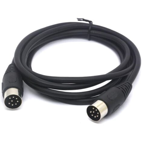 Lntyq Tomost Câble d'extension MIDI 8 broches mâle vers mâle pour Bang et Olufsen B&O PowerLink BeoLab (1,5 m)