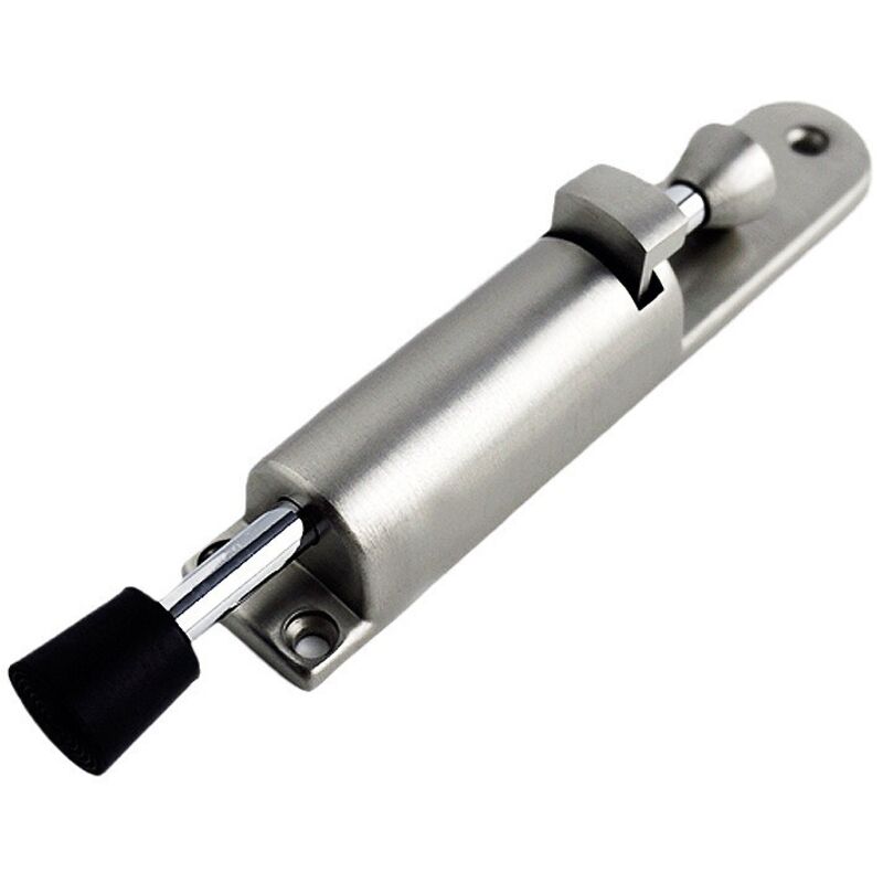 Lntyq Tope de puerta de goma suave, resistente, de aleación de zinc, con pedal y accesorios de tornillo.