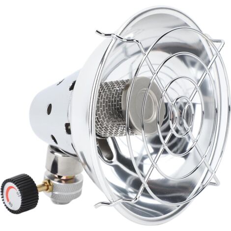 Lntyq Tragbarer Gasheizer, effizient, schnell, einstellbare Feuerkraft, Mini-Gastank, Camping, Grillen, Angeln