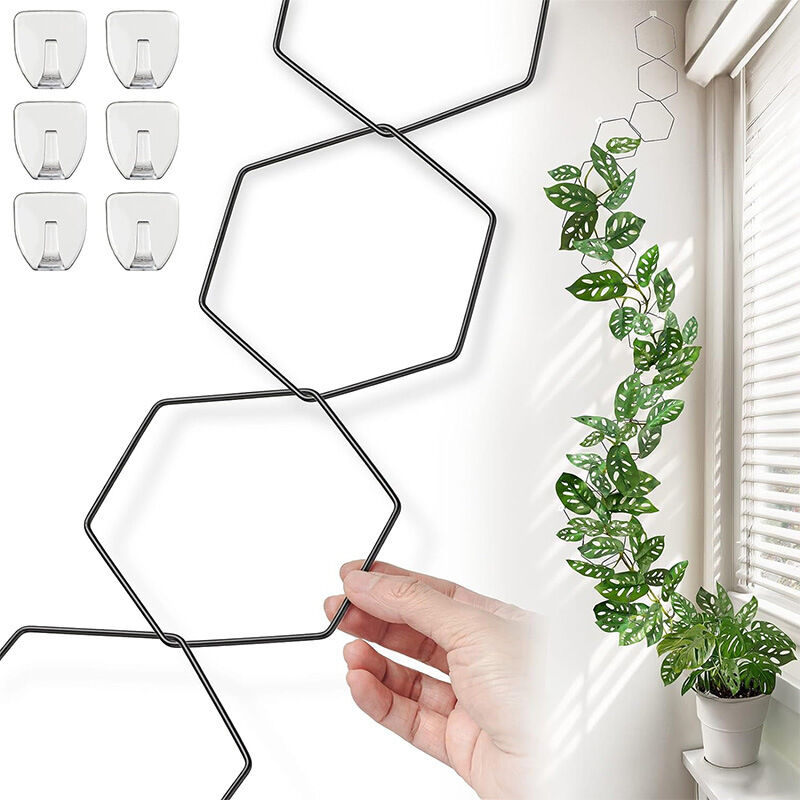 Lntyq - Treillis de chaîne pour plantes grimpantes - Treillis mural pour plantes grimpantes - Accessoire pour plantes d'intérieur - Grille de chaîne