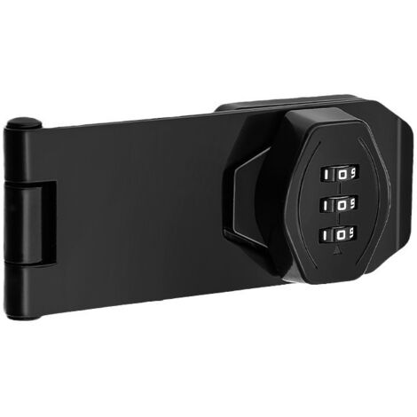 Lntyq Türschloss, 151 mm abschließbarer Türschnäpper, Türschnäpper mit digitalem Code, Fallenschloss zum Verriegeln von Türen, Schränken und Kisten, Garten