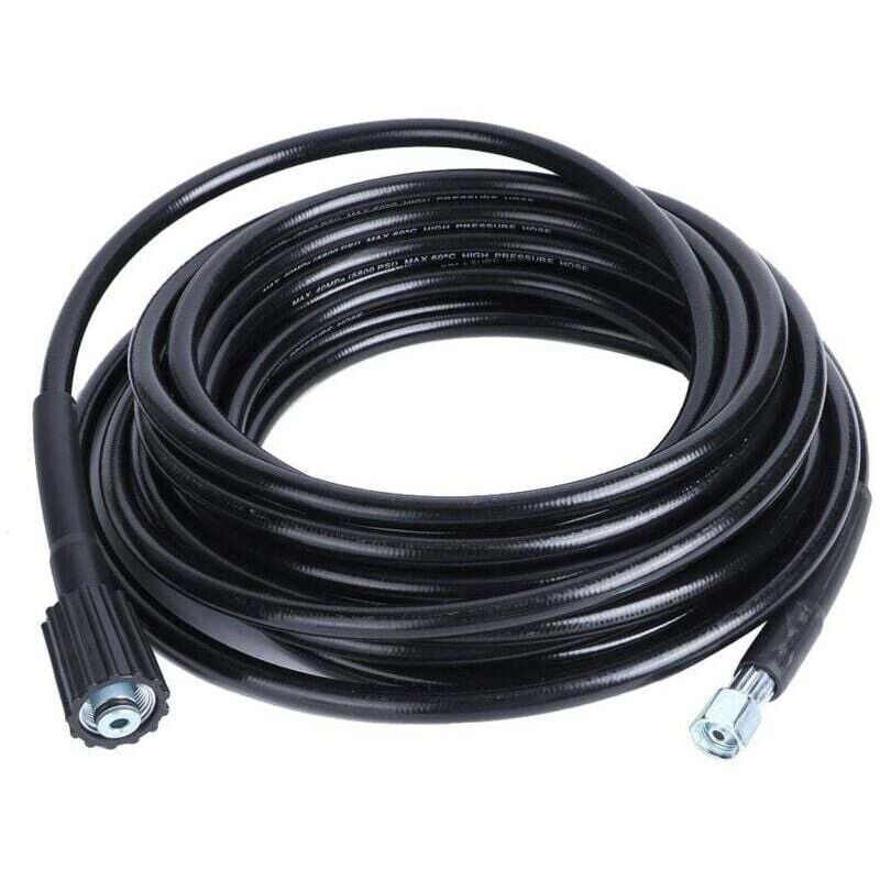 Lntyq - Tuyau pour Nettoyeur Haute Pression, Tuyau de Nettoyage à Filetage M14xM22 10 m, Garage Industriel pour Entreprise de Nettoyage de Voiture