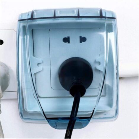 Lntyq Type de Plastique étanche Universel 86 Panneau Mural Plaque Socket Switch Box Cover Protector Prise Murale Box