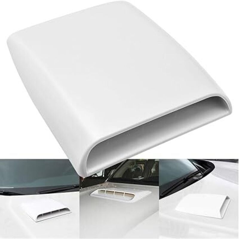 Image of Lntyq - Universelles dekoratives Luftgitter für die Motorhaube (weiß)