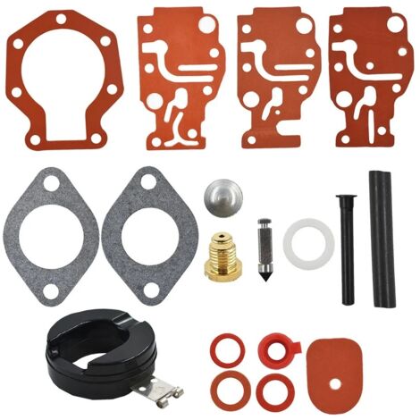 Lntyq Vergaser-Umbausatz, Vergaser-Reparatursätze, Vergaser-Reparaturwerkzeuge, Powersports-Teile, passend für Johnson/Evinrude 439073 431897 6 PS - 20 PS
