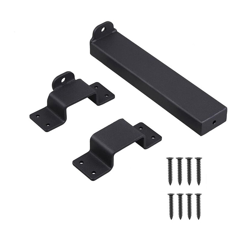 Lntyq - Verrou de portail avec trou de cadenas, loquet de porte réglable robuste pour clôture, portail, cour, porte de grange, chalets, garages