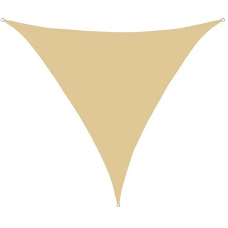 Lntyq Voile d'ombrage Imperméable Triangulaire Toile Ombrage UV Protection pour Terrasse Jardin Extérieur-3.6x3.6x3.6m