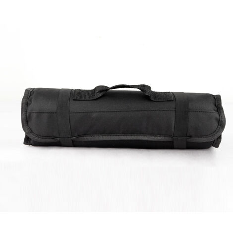 Lntyq Werkzeugfreier Schraubenschlüssel, Schraubendreher, Zange, Rollfächer, Organizer, Segeltuch-Rolltasche für Herren, kleine Geldbörse mit Sockel