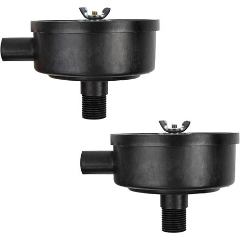 Lntyq Zubehör für Luftkompressor-Schalldämpferfilter, 1/2 Zoll 20 mm Außengewinde, Kunststoffgehäuse, Luftkompressor-Schalldämpferfilter für Luftkompressorkessel, 2 Stück
