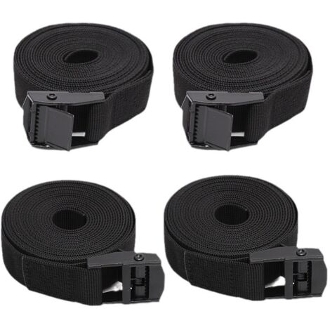 Lntyq Zurrgurt Krallengurte Ratschengurt 4er Set Zurrgurt mit Schnalle 2500x2,5cm