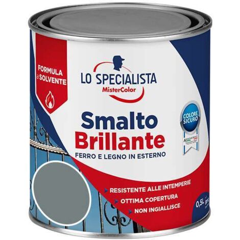 Lo Specialisa Smalto Brillante a Solvente 0,5 l Grigio Perla