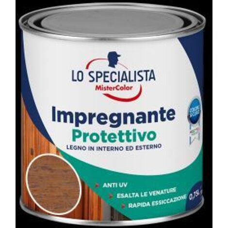 Lo Specialista Impregnante all'Acqua 0,75 l Castagno Scuro