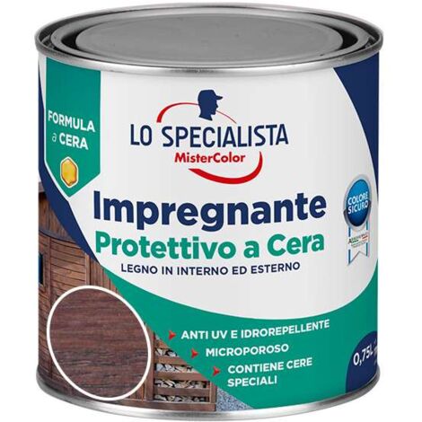 Lo Specialista Impregnante Protettivo Cera all'Acqua Noce Antico 0,75 l